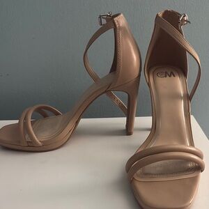 Women's Tan Strappy Heels